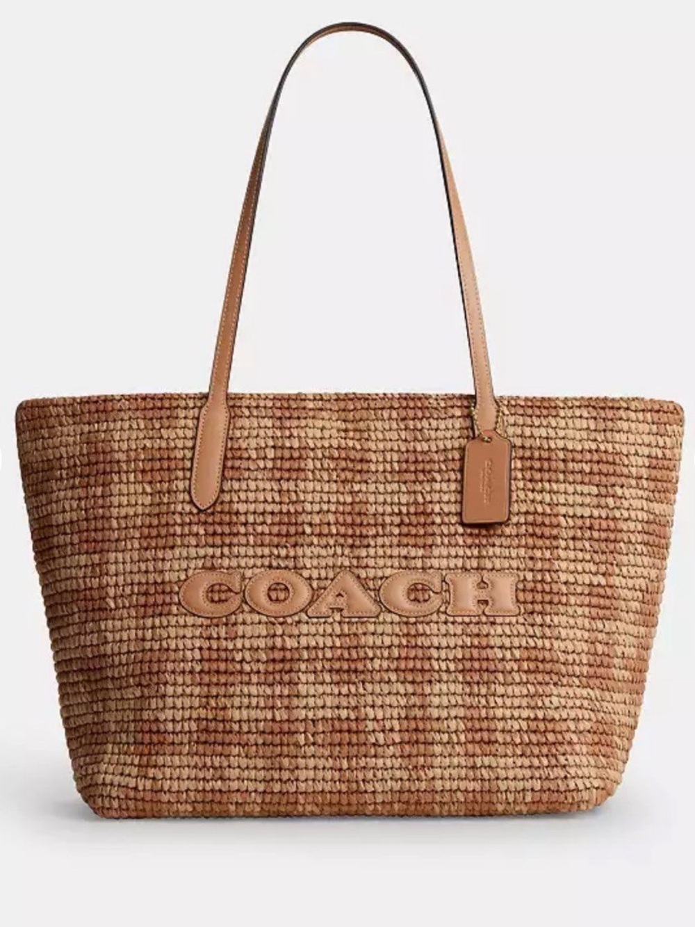 NWT Coach City Tote Bag With Gingham Print🎀